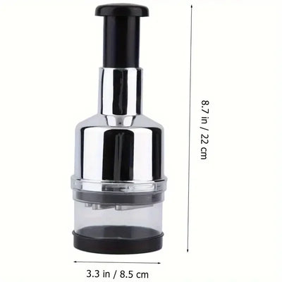 Manual Garlic Chopper Crusher - Handheld Vegetable & Herb Pressing Slicer for Kitchen Cooking Gadgets